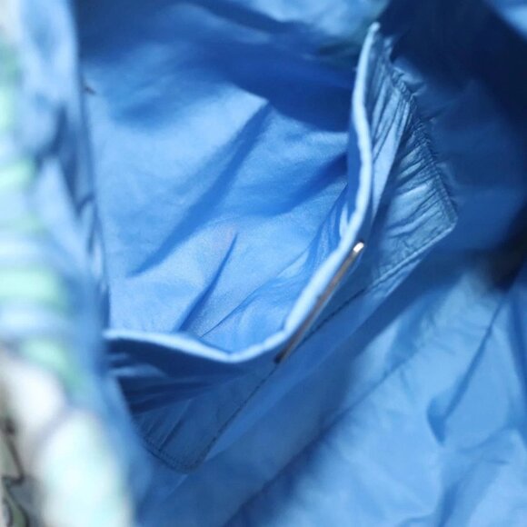 PRADA purse Pouch cotton Blue Auth BD1714 - Picture 14 of 16